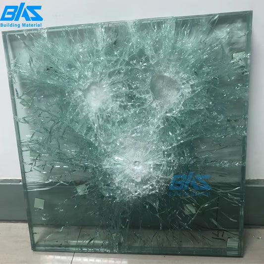Transparent Ballistic Glass for High-Security Embassy Bank Projects Level 3-6 Bulletproof Glazing for Building Facades USA